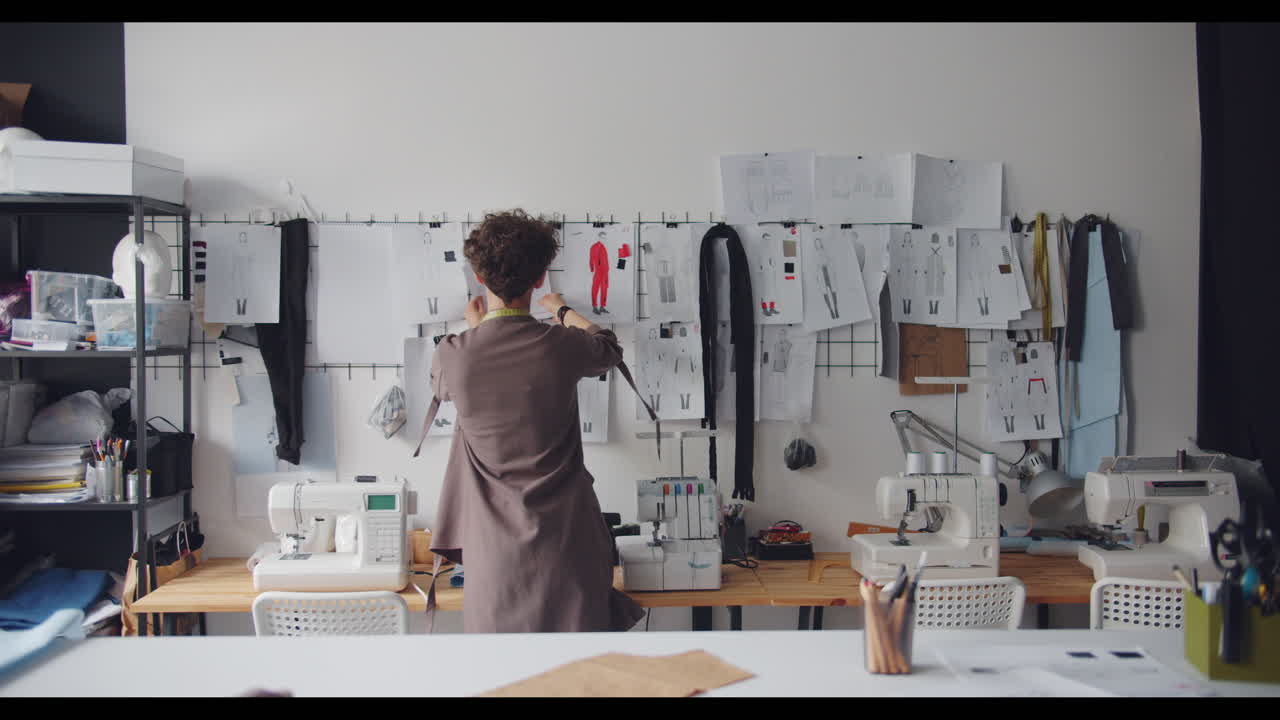 일 하는 패션 디자이너