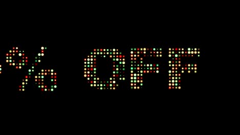 sale 50 percent off front text scrolling led wall pannel display