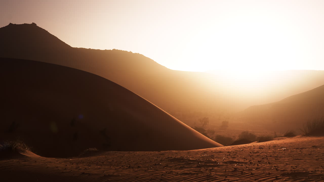 Sunrise over the Namibian Desert