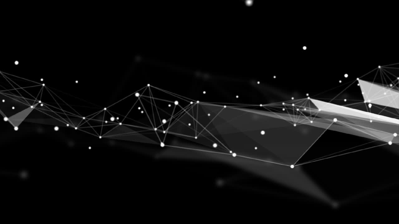 4K 3D Abstract Loop Background futuristic design, DNA Particals