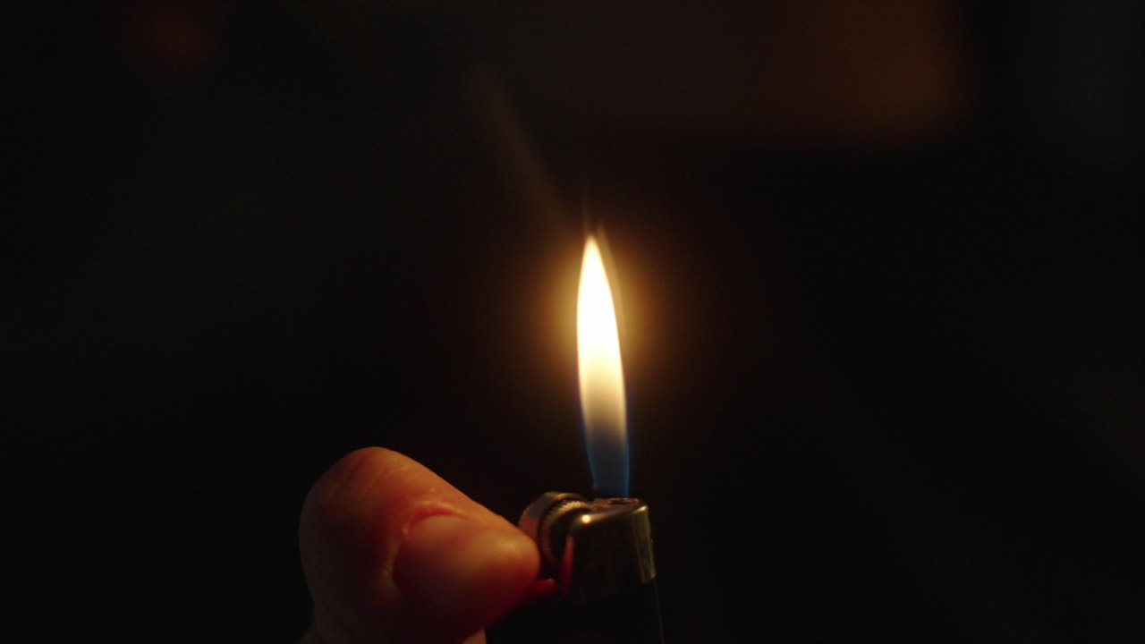 Lighter Flame Close-up