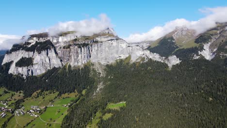 switzerland, la selva, alps, mountain, nature, rocks, clouds, swiss, tourism,