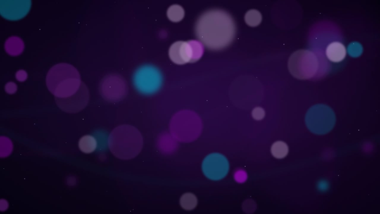 Abstract Purple Background With Floating Bokeh Lights