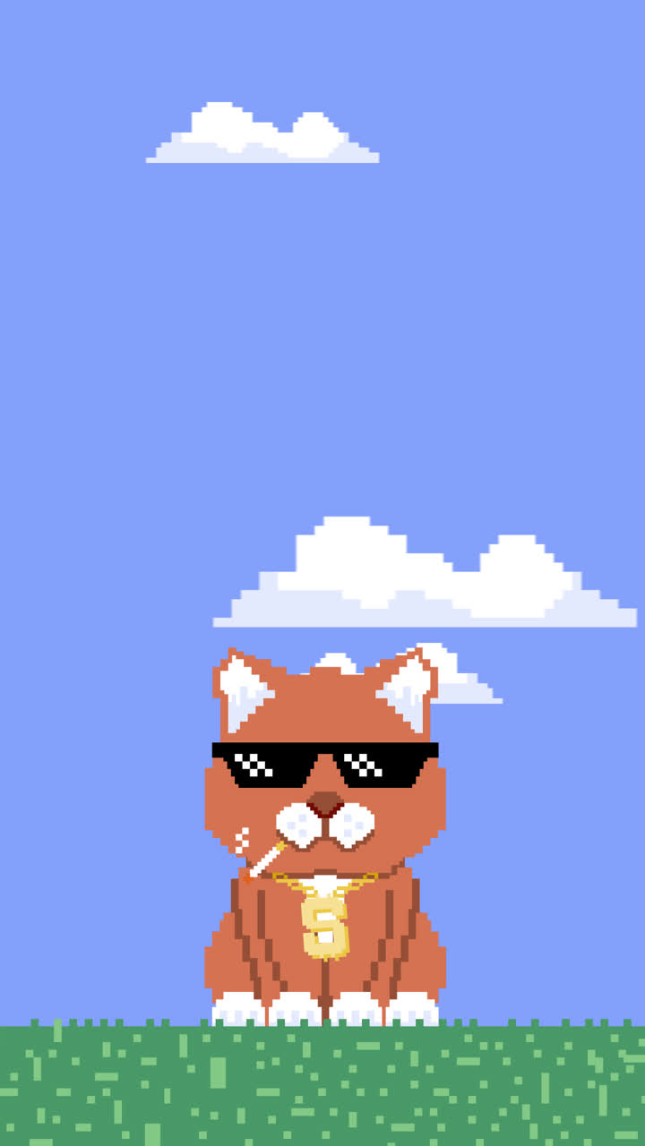 движущаяся графика плоского дизайна солнцезащитных очков thug life иллюстрация