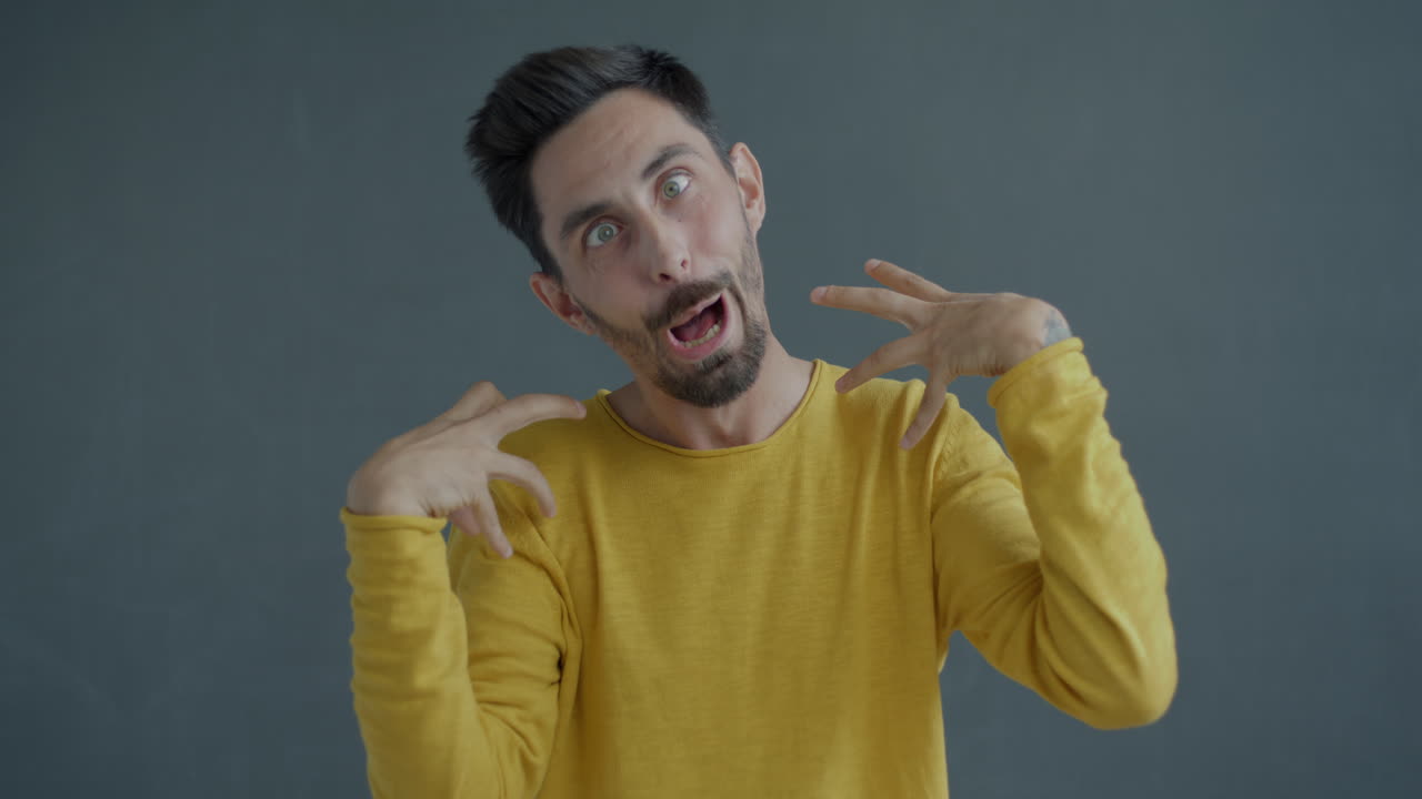 Man Making Funny Expressions