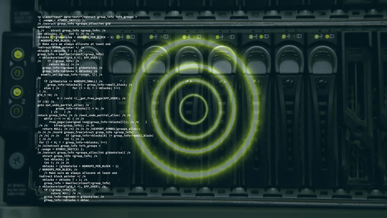 데이터 처리의 애니메이션, 컴퓨터 서버에서 범위 스캐닝