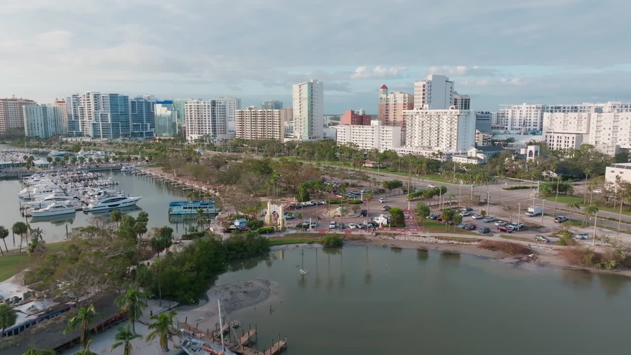 Aerial View of St. Petersburg, Florida Waterfront