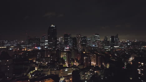 nightfall in paris: where the financial district's sleek architecture meets time