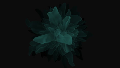 Striking-blue-flower-blooms-on-a-dark-canvas