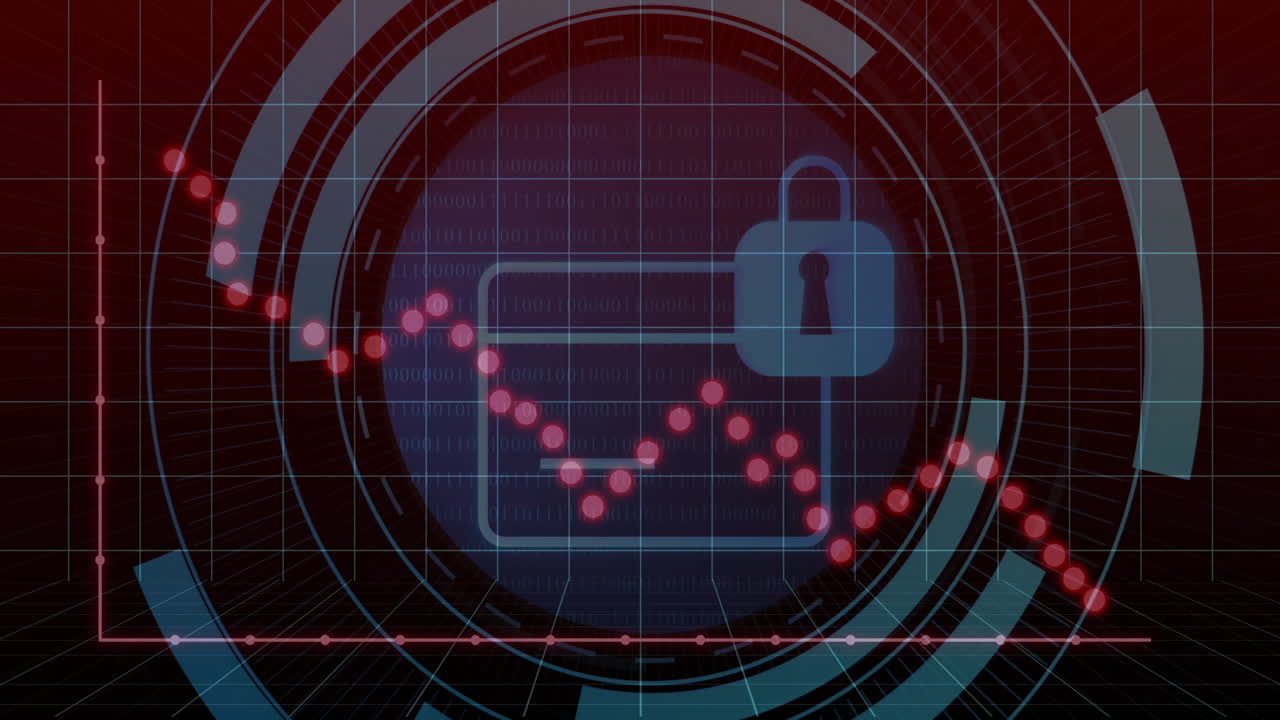 animación de escaneo de alcance y tarjeta de crédito sobre diagrama