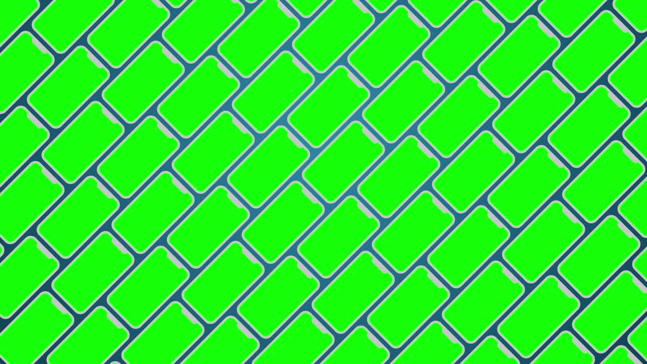 스마트폰 대각선 패턴 녹색 스크린 애니메이션 배경