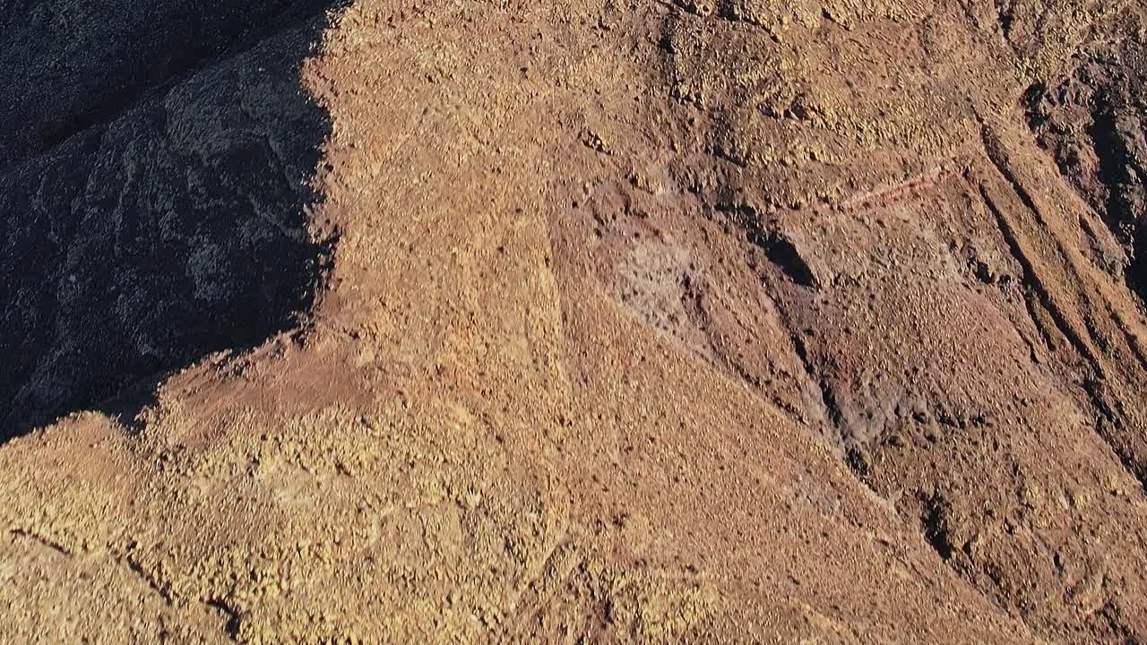 Vista aerea del paesaggio di Fuerteventura in Spagna durante il giorno