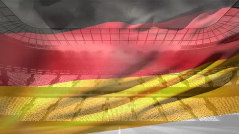 German-flag-waving-in-front-of-filled-arena