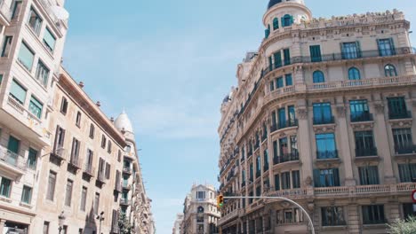barcelona, vacío a través de laietana