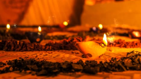 oil lamp background, oil lamp animation, diya flame animation, motion graphics, advertising, concept design