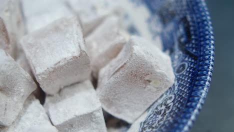 primer plano de las delicias turcas