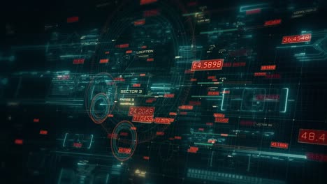 animación futurista en 4k hud