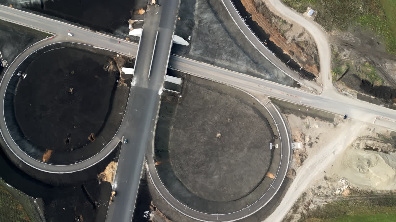 Highway Interchange Under Construction