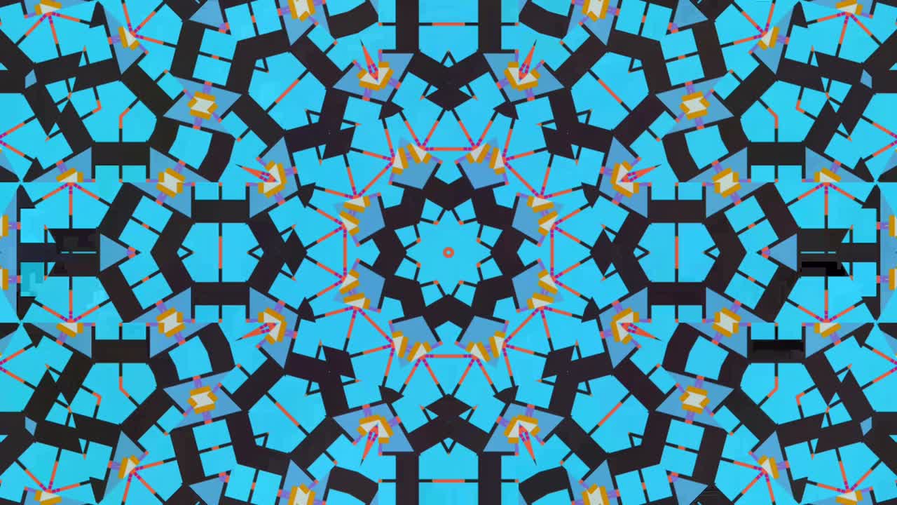 추상적인 칼레도스코프 시스 패턴