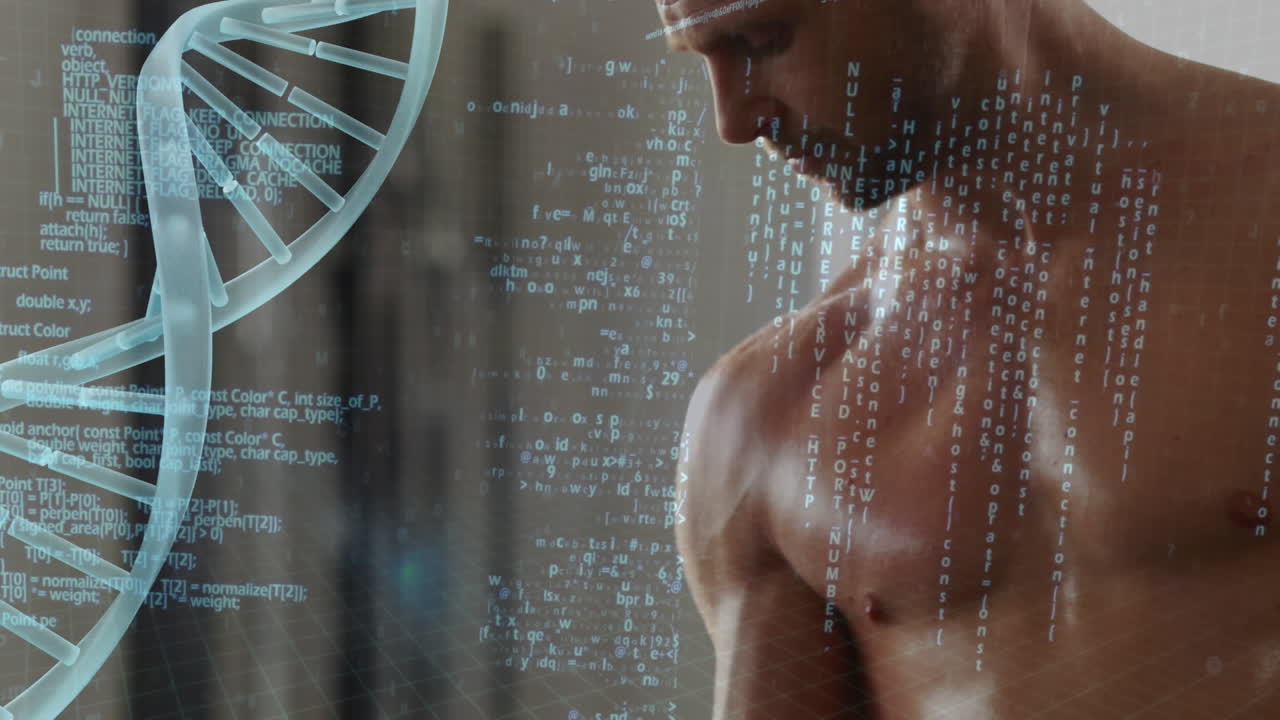 Man lifting dumbbells