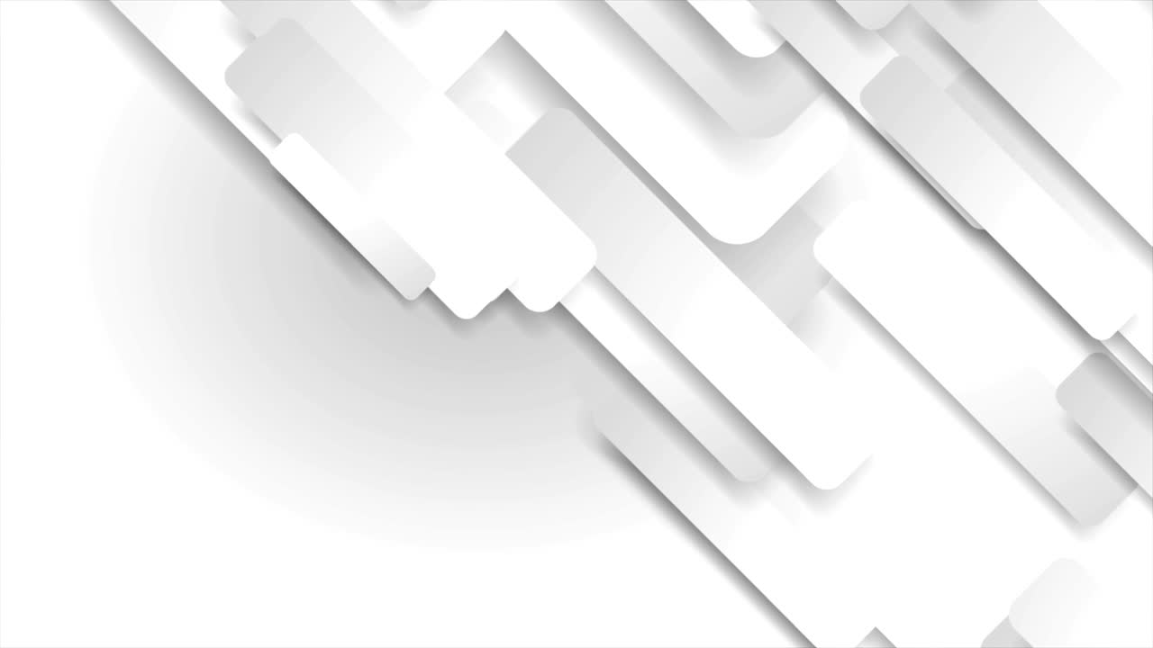 papel blanco y gris formas geométricas animación de video