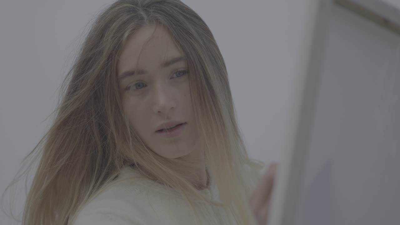 Young Woman Painting