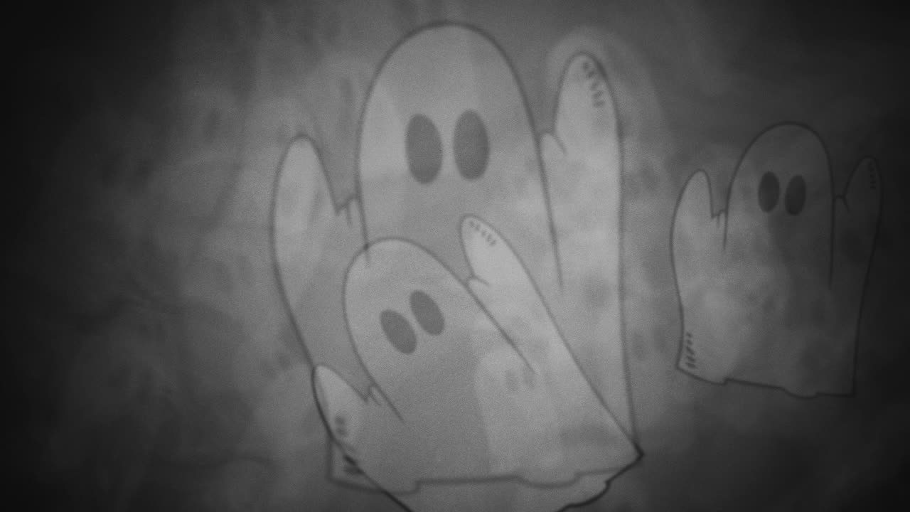 유령과 함께 할로윈 배경 애니메이션