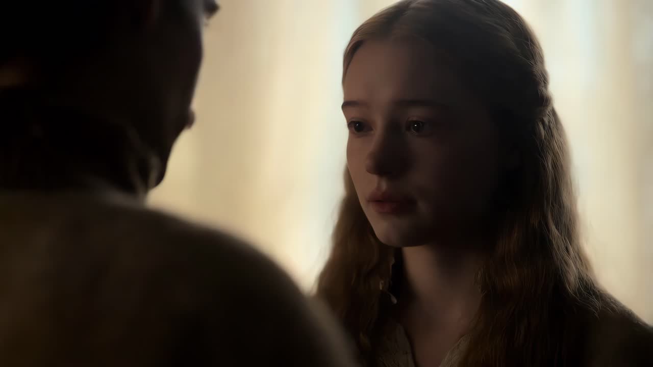 대화 중인 젊은 여성의 클로즈업