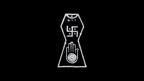 animación de la mano jainista