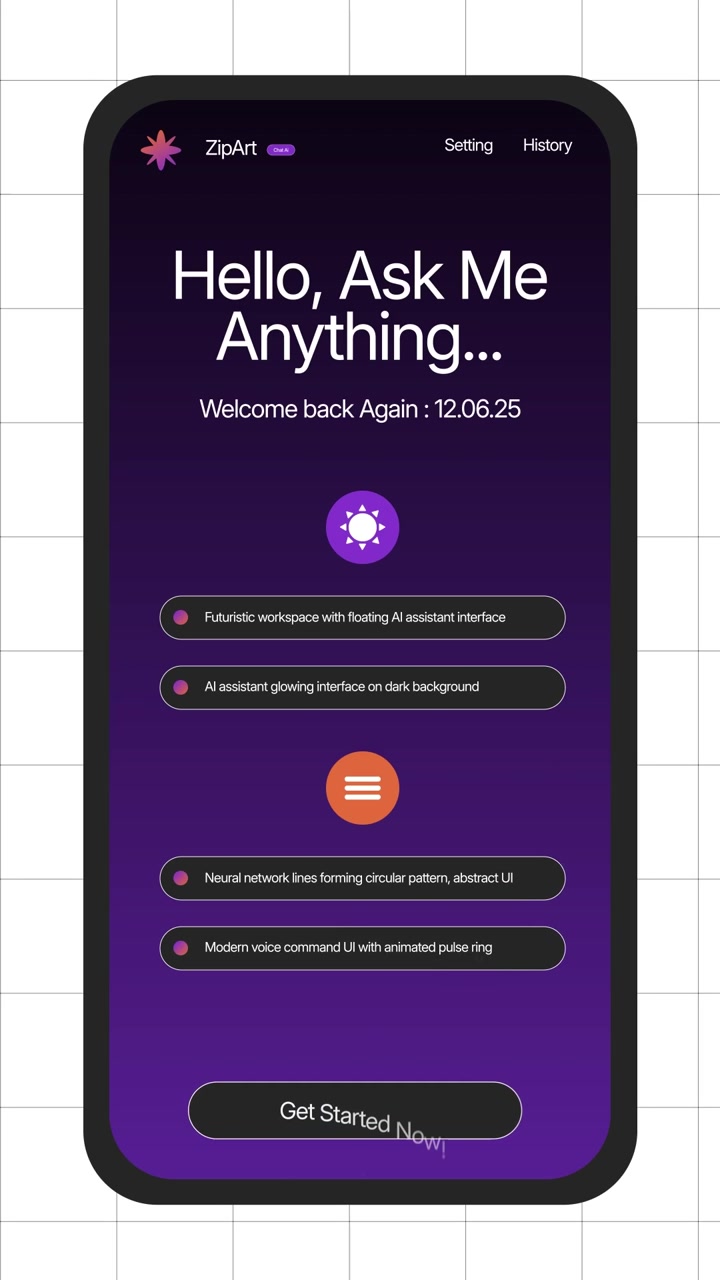 Kit UI AI per mobile e tecnologia
