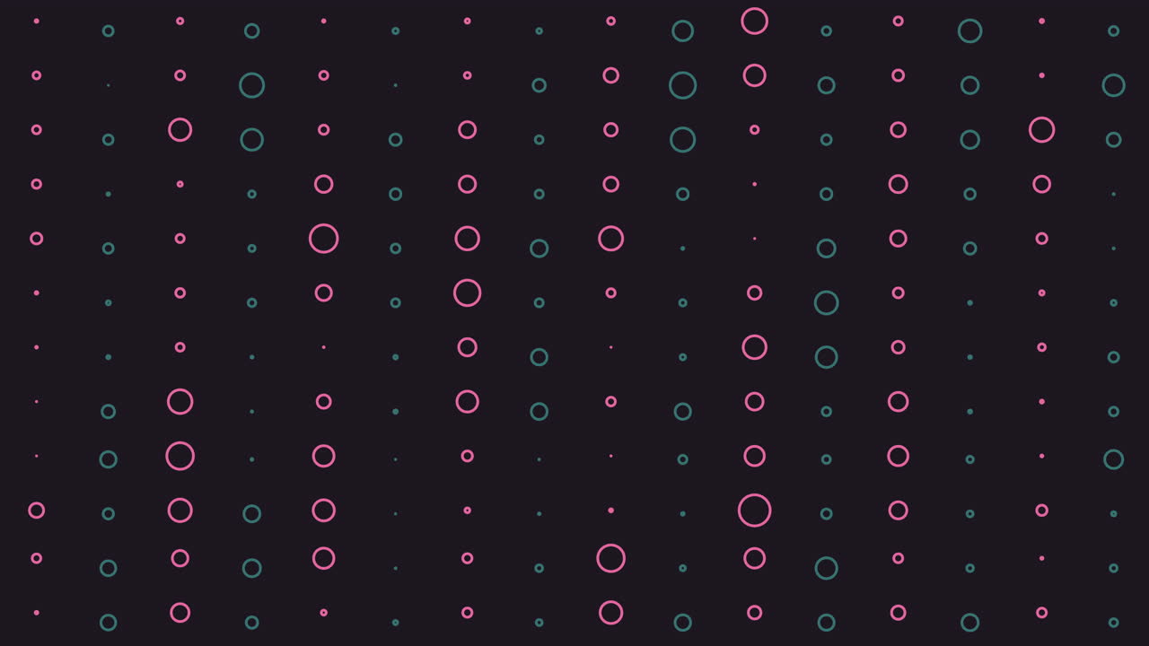 Abstract Colorful Fancy Circles Loop Background 4K