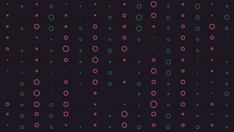 abstract colorful fancy circles loop background 4k