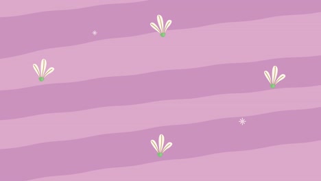 fondo lila con patrón floral