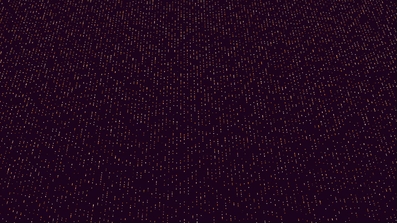 Abstract dark purple background with scattered white dots forming a hidden image when viewed from a distance, intriguing the observer to decipher the mysterious design
