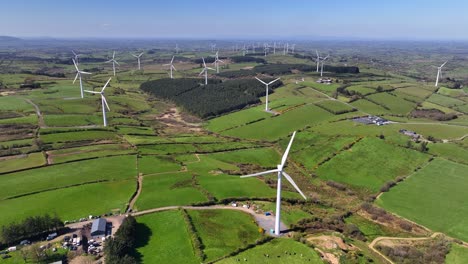 wind turbines, cornasaus, county cavan, ireland, april 2023