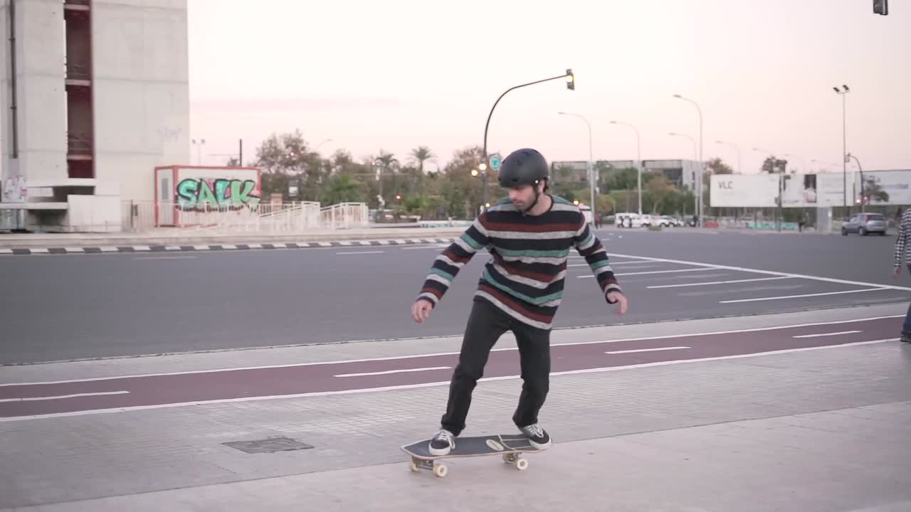 Man skateboarding in the city