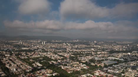 aerial timelapse of guadalajara jal 25 fps