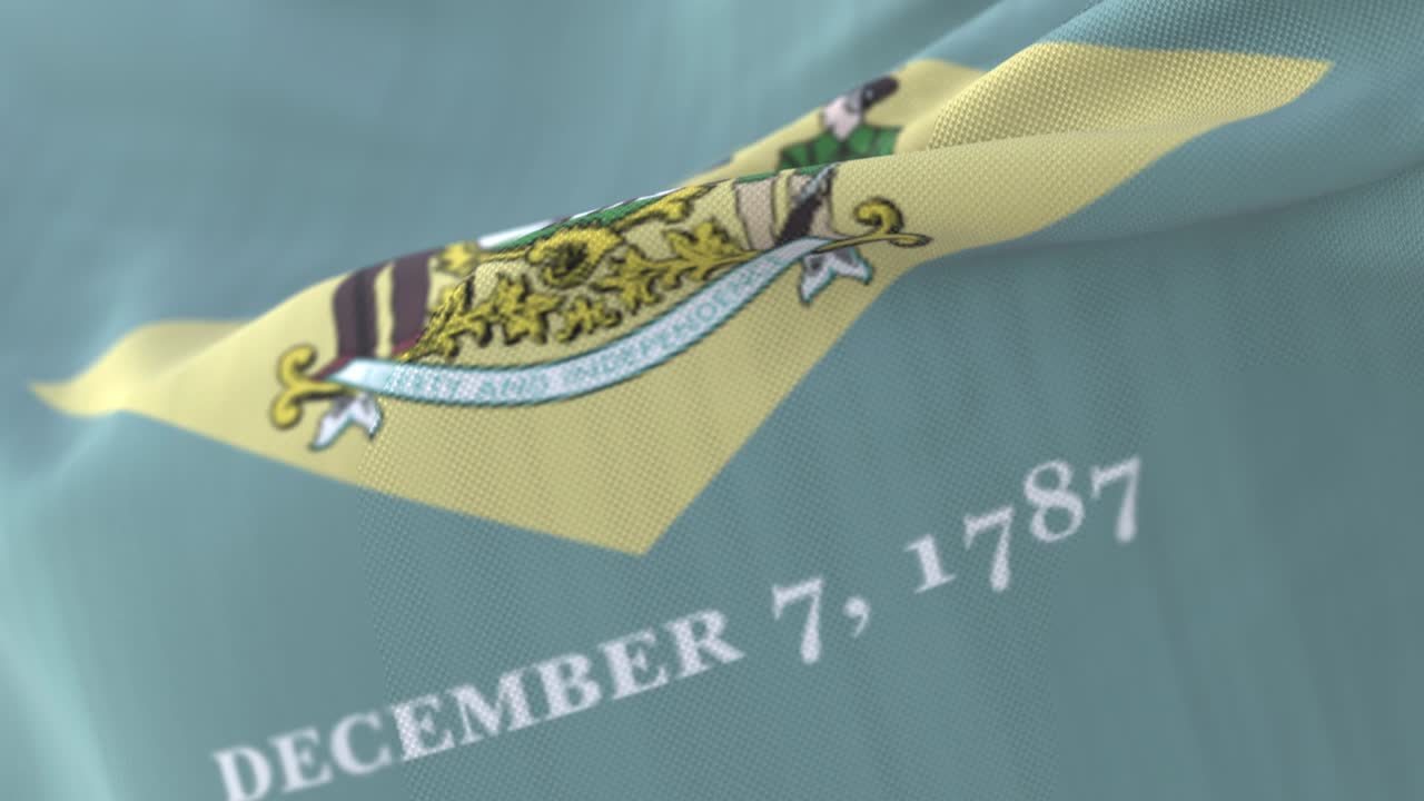 미국 델라웨어 주 발이 바람에 흔들리고 있습니다.