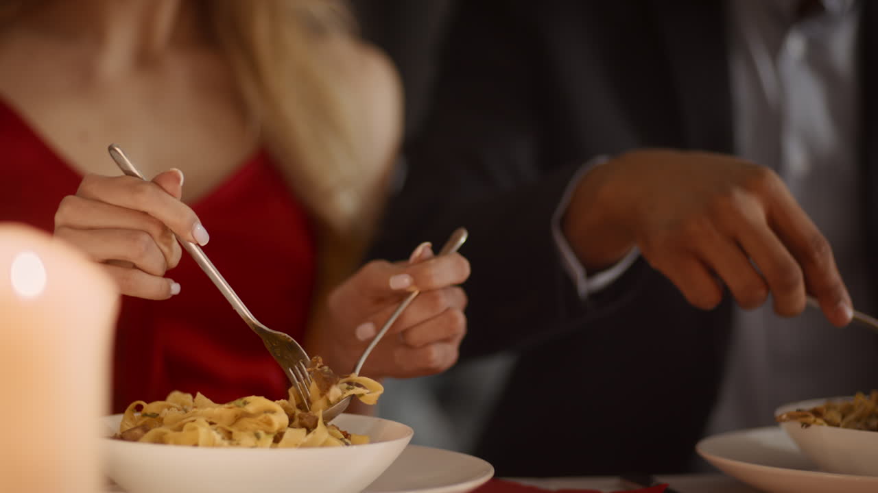 Couple Enjoying a Romantic Dinner