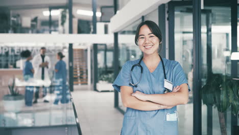 a cheerful young female medical practitioner