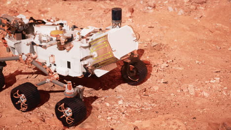 Mars-Rover-Perseverancia-Explorando-El-Planeta-Rojo.-Elementos-Proporcionados-Por-La-Nasa.