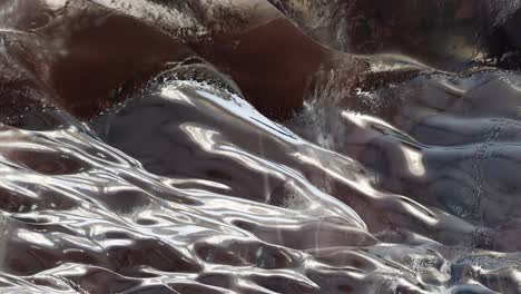 Fascinating-rolling-metal-mercury-liquid-waves---endless-background-seamless-looping