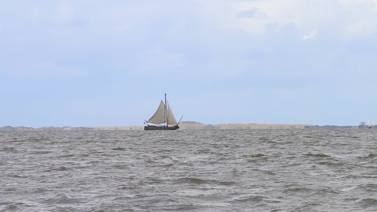 작은 범선 wadden 바다 네덜란드