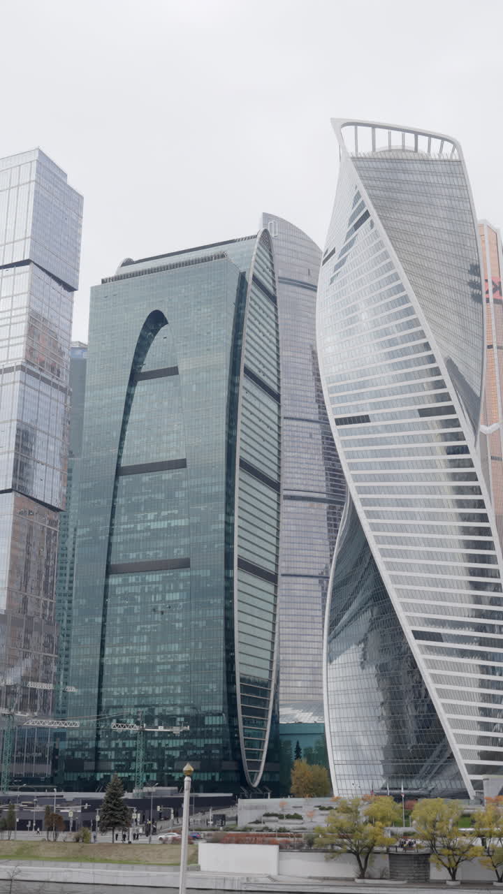 모스크바 시의 현대적인 마천루