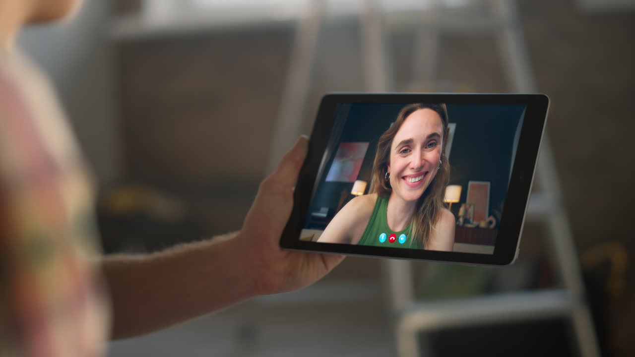 Videochiamata su tablet