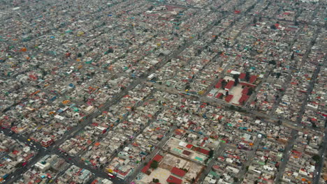 flare shot of a typical suburbs of mexico city