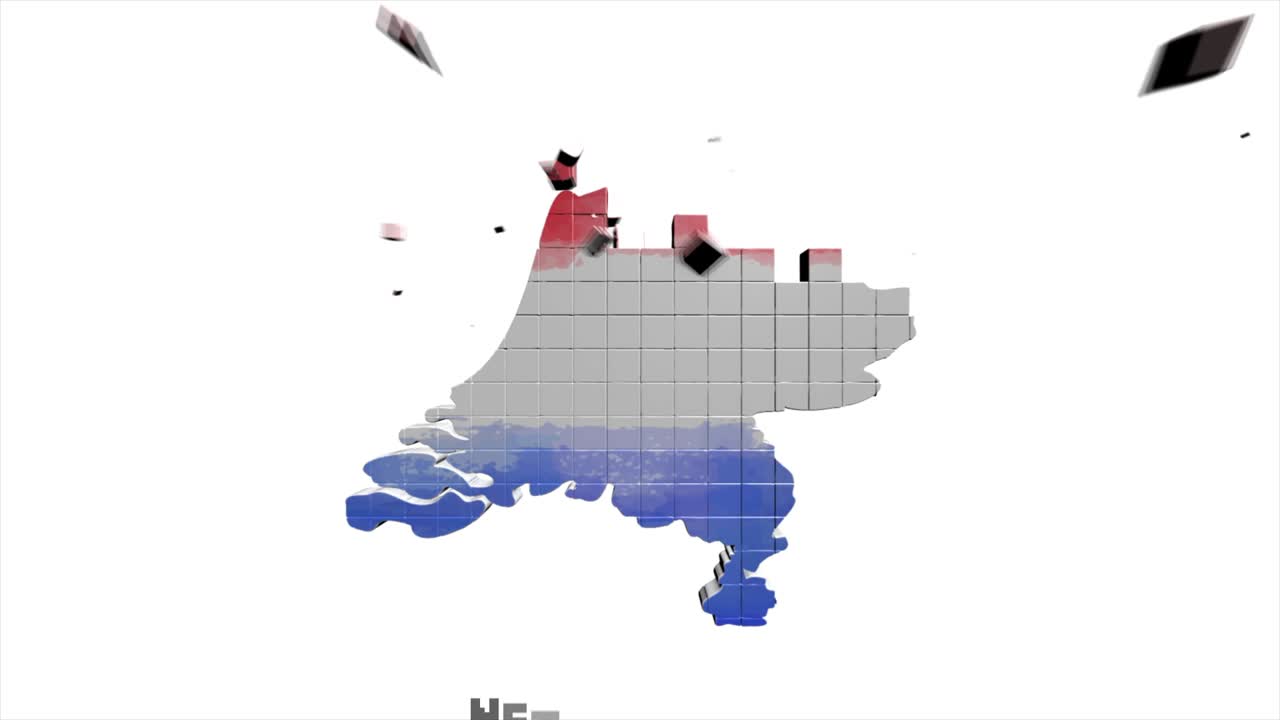 네덜란드 지도는 지역별로 소개됩니다. 4k 애니메이션 네덜란드 지도 소개 배경에는 국가가 하나씩 나타나고 사라지고 카메라 움직임이 있습니다.