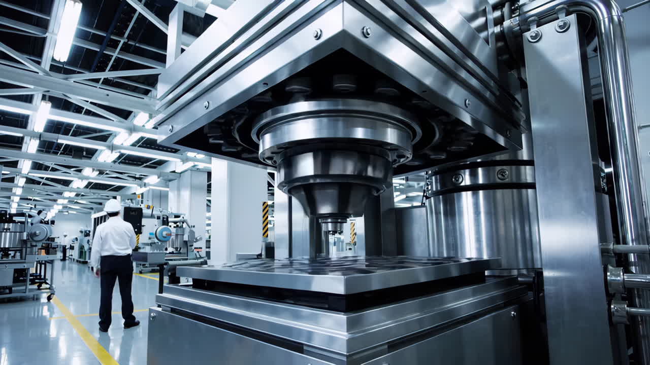 Industrial Machinery in a Modern Manufacturing Facility