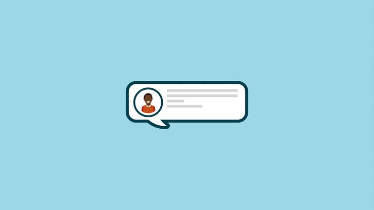 chat message digital animation hd