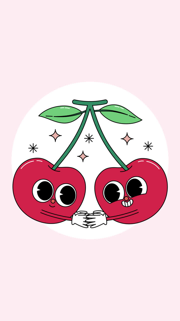 cerezas de dibujos animados